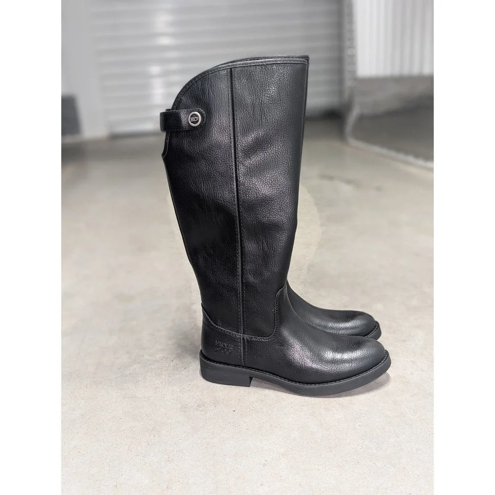 Classic Riding Boots Frye & Co Kellie Button Tall Black Women's Size 5 New
